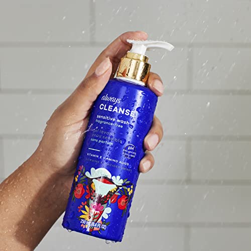 Always Cleanse Feminine Intimate Wash For Women, Ph Balanced For Sensitive Skin, Fragrance-Free Always uk supplements