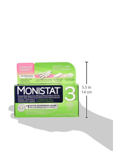 Monistat 3 Day Triple Action Combo Pack, Odorless, White Monistat uk supplements