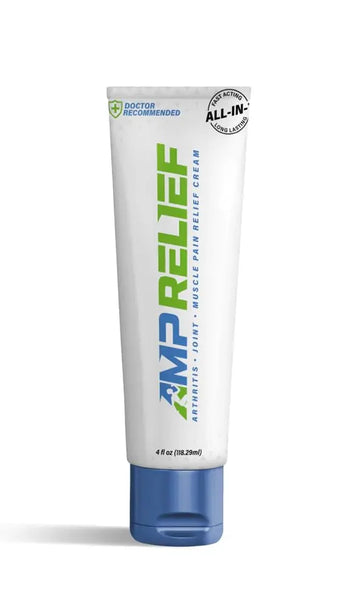 AMP RELIEF Cream - 4oz - All Natural Topical Pain Cream with Arnica, Boswellia, Eucalyptus and Menthol AMP RELIEF uk supplements