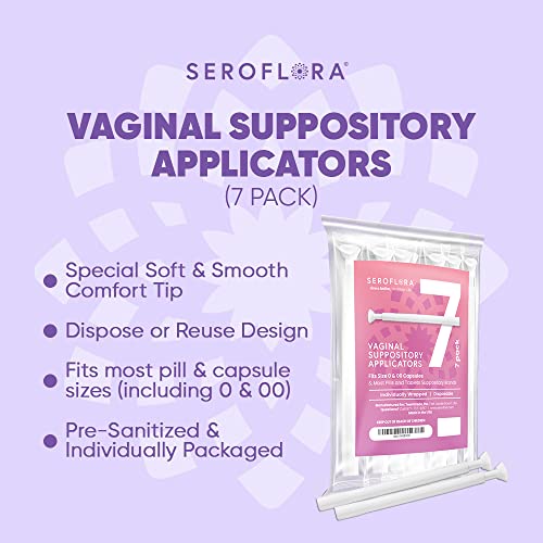 SEROVERA Seroflora Boric Acid Suppositories Applicators for Women, Individually Wrapped Pack of 7 SEROVERA uk supplements