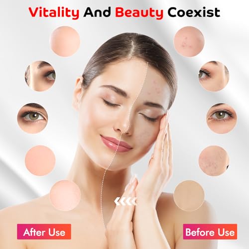 Devowellte Red Light Lamp for Face, 80 LEDs Red Light Lamp Height Free Adjustment Infrared Light Devowellte uk supplements