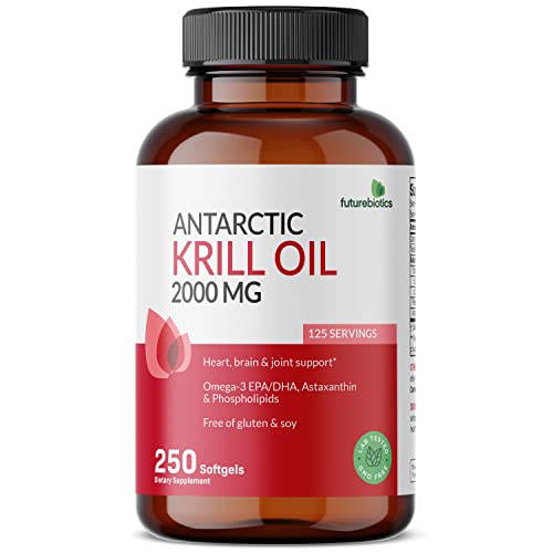 Futurebiotics Antarctic Krill Oil 2000mg with Astaxanthin, Omega-3s EPA, DHA and Phospho Futurebiotics uk supplements