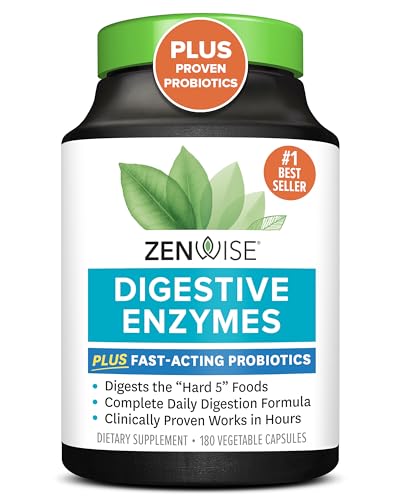 Zenwise Digestive Enzymes - Probiotic Multi Enzyme with Probiotics 180 Ct Zenwise Health uk supplements
