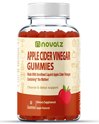 NOVALZ Apple Cider Vinegar Gummies for Weight Control, Detox, & Cleanse, 500mcg ACV NOVALZ uk supplements
