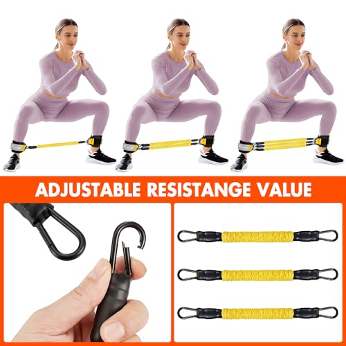 Ankle Resistance Bands with Cuffs, Ankle Bands for Working Out, Glutes Workout Equipment WOQQW uk supplements