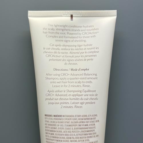 VEGAMOUR GRO+ Advanced Balancing Conditioner | Hydrates the Scalp, Nourishes and Softens Hair | For Severe Signs of Thinning | Color Safe, Vegan, Cruelty-Free, Formulated Without Silicones (8 Fl Oz) VEGAMOUR uk supplements