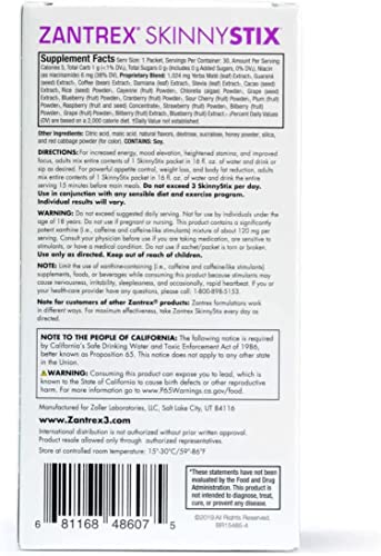 Zantrex SkinnyStix Energy Powder – Increase Energy, Heighten Focus, Boost Mood Zantrex uk supplements