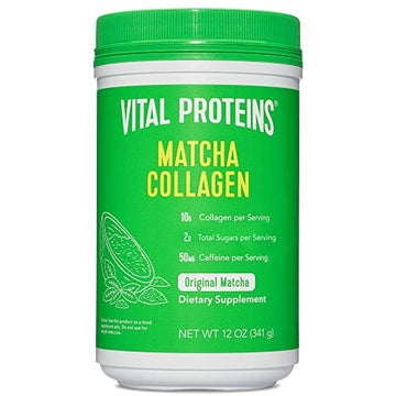 Vital Proteins Matcha Collagen Peptides Powder Supplement, L-theanine & Caffeine, Matcha Green Tea VITAL PROTEINS uk supplements