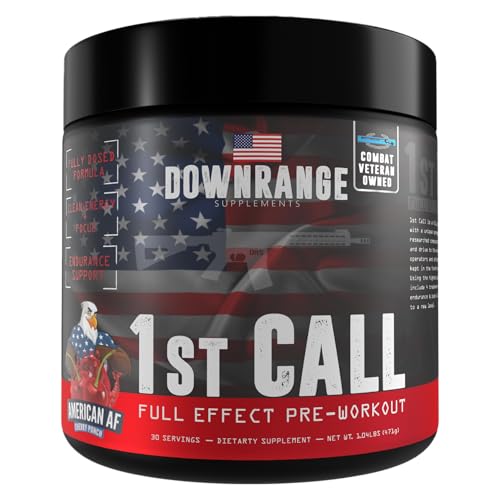 DownRange Supplements 1st Call Pre Workout Powder, Preworkout for Men and Women DownRange Supplements uk supplements