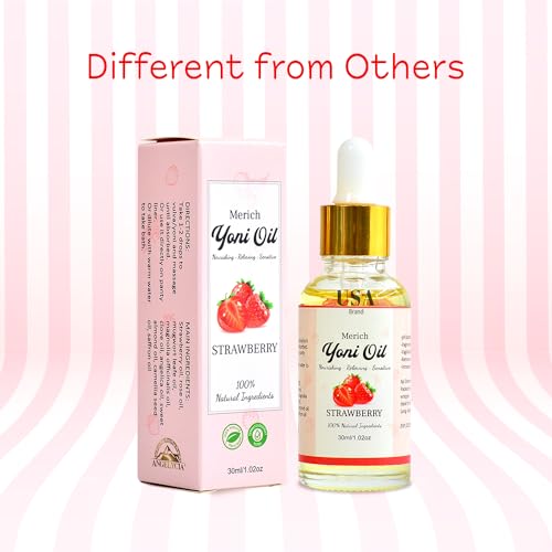 MERICH Natural Yoni Oil | Feminine Yoni Detox Oil | Naturally Scented Vaginal Oil | Restores pH Balance ANGELYCIA uk supplements
