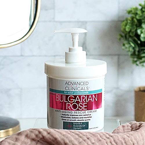 Advanced Clinicals Bulgarian Rose Anti Aging Vitamin E Moisturizer Body Lotion & Face Advanced Clinicals uk supplements