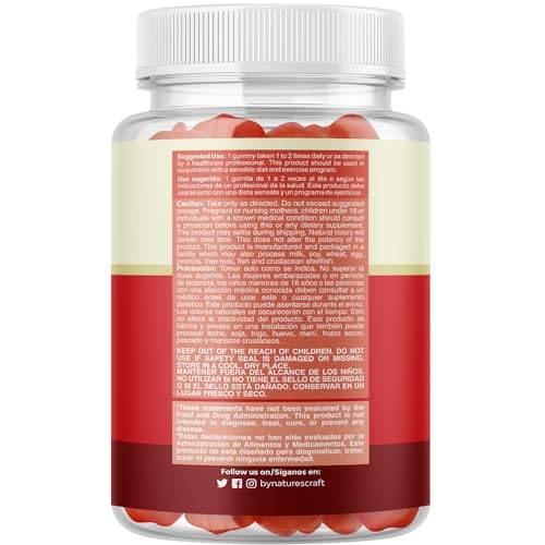 Gomitas ACV de Vinagre de Sidra de Manzana – Suplemento de Energético Natural con la Natures Craft uk supplements