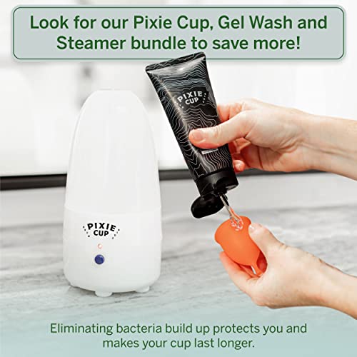 Pixie Menstrual Cup & Disc Steamer Sterilizer - Ranked 1 for The Best Steamer - Kills 99.9% of Germs Pixie Cup uk supplements