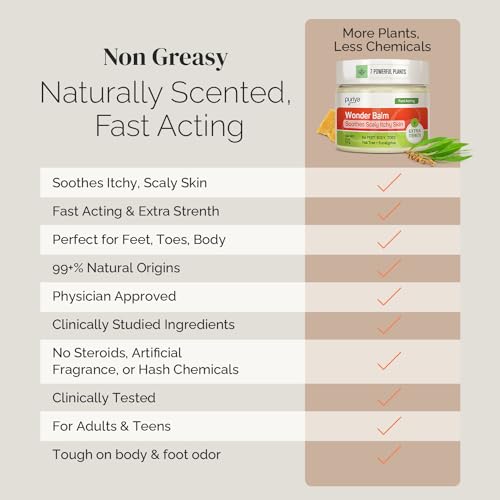 Tea Tree Oil Balm , Extra Strength, Pair Well with Jock Itch Cream, Spray, Athletes Foot Puriya uk supplements