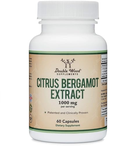 Citrus Bergamot Supplement - Only Patented, Clinically Proven Bergamot Extract - 1,000mg Double Wood Supplements uk supplements