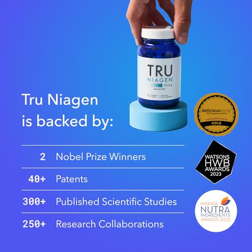 TRU NIAGEN - Patented Nicotinamide Riboside NAD+ Supplement. NR Supports TRU NIAGEN uk supplements