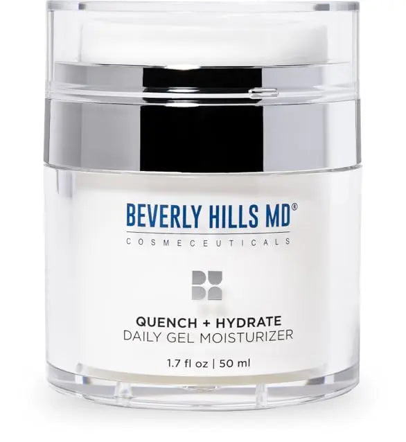 Beverly Hills MD Quench + Hydrate Daily Gel Moisturizer- Visibly Smooth, Plump, Hydrate Face & Neck for Wrinkles, Sagging- Skin Smoothing & Re-Energizing- Visibly Reduce Signs of Aging w/Niacinamide Beverly Hills MD uk supplements