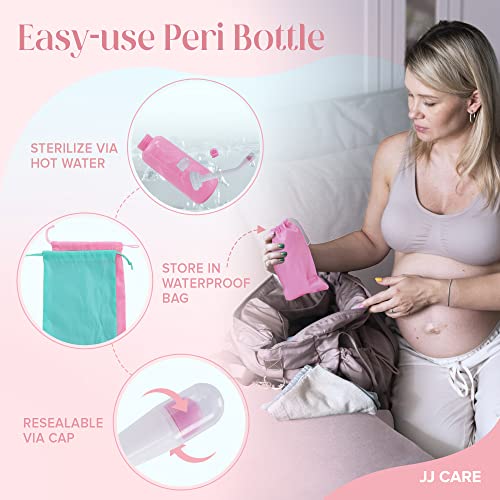 JJ CARE Peri Bottles - Pack of 2 Peri Bottles for Postpartum Care Kit, 500 ml Peri Bottles JJ CARE uk supplements