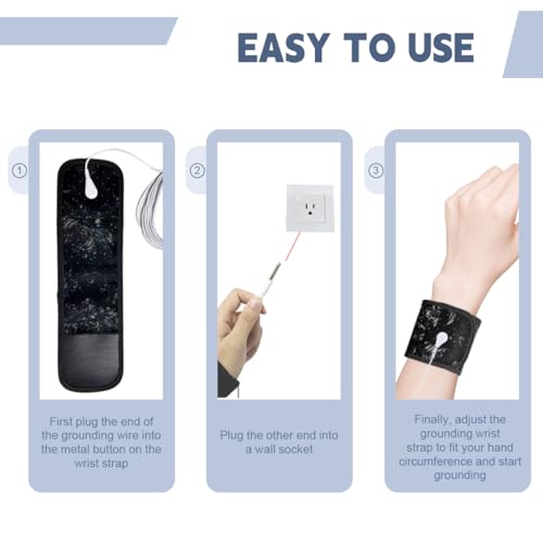 LOYDBDT Grounding Wrist Strap,Patterned Grounding Wristband,Unique Air Holes and Conductive Silver LOYDBDT uk supplements