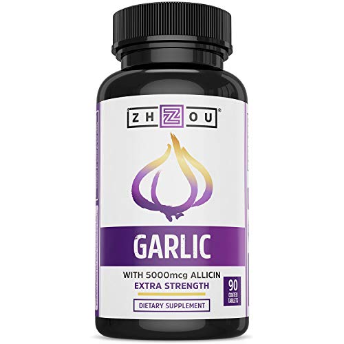 Zhou Nutrition Garlic Supplement With Allicin, Extra Strength 5000mcg Allicin Per Serving Zhou Nutrition uk supplements