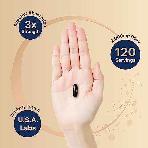 Antarctic Krill Oil 2000mg Supplement, 240 Softgels, 3X Strength Natural Source of Omega NatureBell uk supplements
