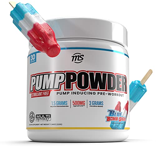 MAN Sports Pump Powder Blue Bombsicle - Stimulant Free Pre Workout Drink MAN Sports uk supplements