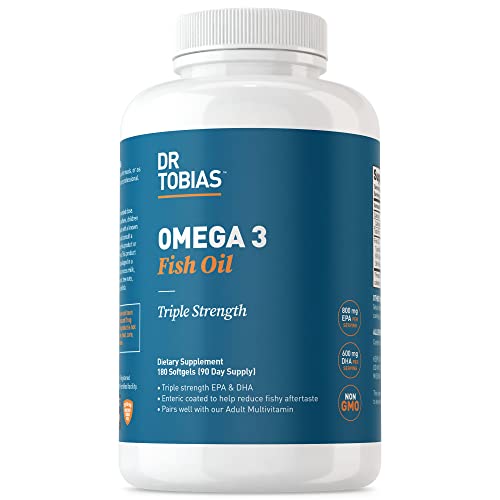 Dr. Tobias Omega-3 Fish Oil, Triple Strength, Supports Brain & Heart Health, 2000 mg Dr. Tobias uk supplements