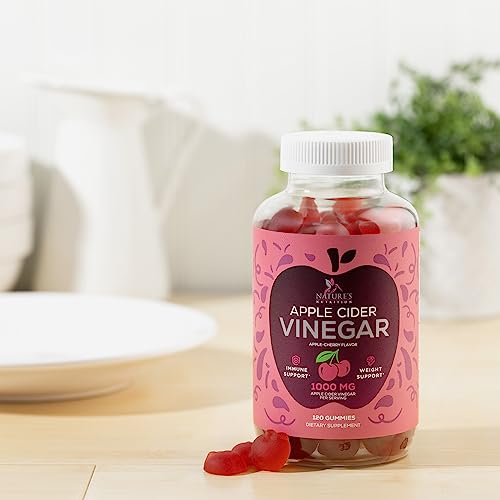 Vegan Apple Cider Vinegar Gummies | Max Strength 1000mg | Gelatin-Free, Vegan, Non-GMO Nature's Nutrition uk supplements