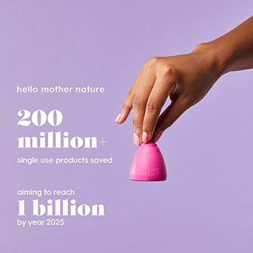 The Hello Cup Extra Small Menstrual Cup, BPA Free, Reusable, Hypoallergenic, Recyclable THE HELLO CUP uk supplements