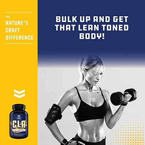CLA Diet Weight Loss Pills - Women and Men - Pure Conjugated Linoleic Acid - Safflower Natures Craft uk supplements