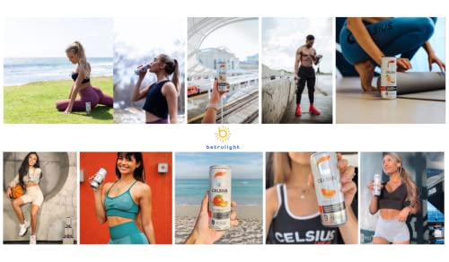 CELSIUS Energy Drink |Functional Essential Energy Drink Peach Vibe, Tropical and Arctic BETRULIGHT uk supplements