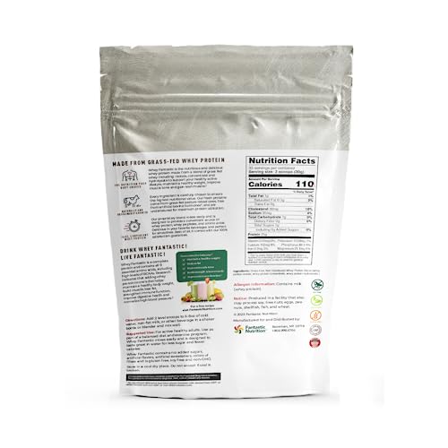 Whey Fantastic - Unflavored - 100% Natural Grass Fed Whey Protein Powder - Unique 3 Fantastic Nutrition uk supplements