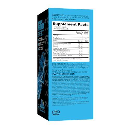 PERFORMIX Supercharged Preworkout - Sustained Energy, Endurance, and Mental Focus PERFORMIX uk supplements