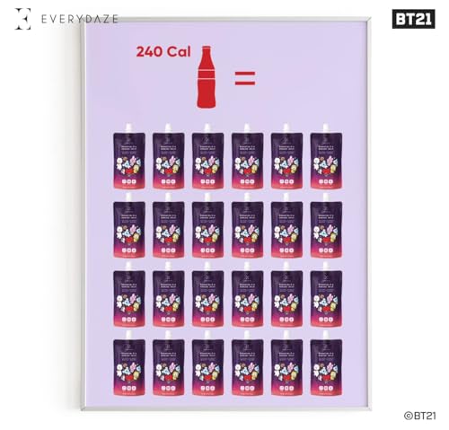 EVERYDAZE BT21 Essential C’s Collagen + Vitamin C Konjac Jelly | Vegan, 10 Calories E EVERYDAZE uk supplements