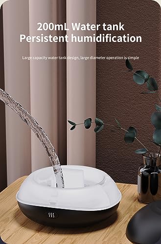 USB Oil Diffuser LED Flame Diffuser Humidifier Ultrasonic USB Flame Humidifier Essential Oil Generic uk supplements