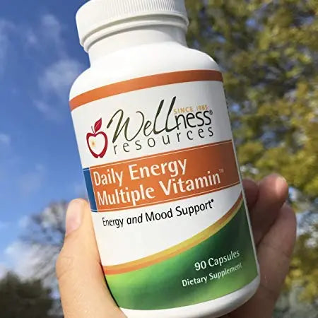 Wellness Resources Daily Energy Multiple Vitamin - 90 Capsules - Methylated Daily MTHFR Multivitamin Without Iron Wellness Resources uk supplements