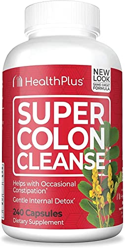 Health Plus Inc Super Colon Cleanse 530 mg 240 Capsules, Package may vary Health Plus uk supplements