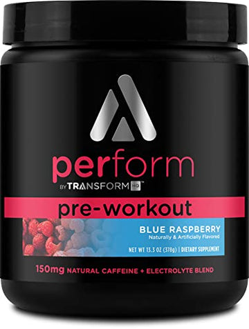 TransformHQ Pre-Workout 28 Servings - Perform - Gluten Free, Non-GMO (Blue Raspberry) TransformHQ uk supplements