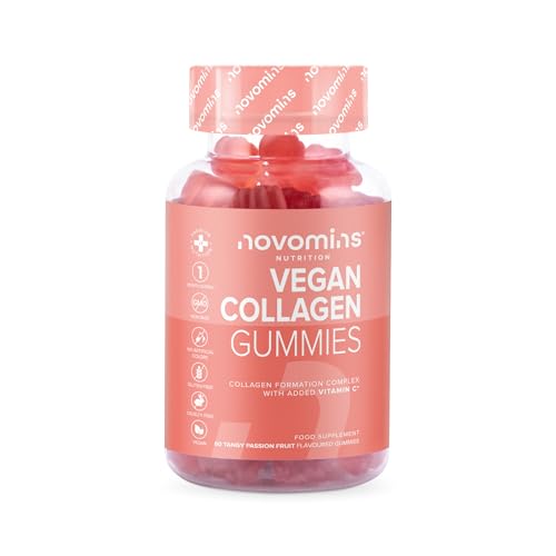 Vegan Collagen Gummies – Advanced Superfood Blend – Vegan Collagen Alternative for Women and Men – Infused with Vitamin C novomins uk supplements