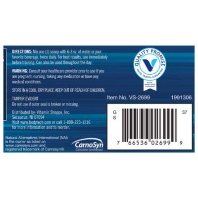 BODYTECH Beta-Alanine Powder - Unflavored (5.1 oz. / 90 Servings) BODYTECH uk supplements