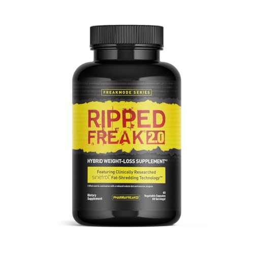 Pharmafreak Ripped Freak 2.0 - Hybrid Weight Loss Supplement - USA - 60ct (Bottle Only) Pharmafreak uk supplements