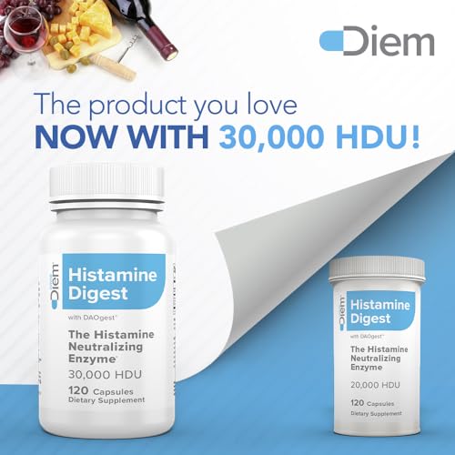 Omne Diem Histamine Digest DAO 30,000 HDU - 120 Caps - Histamine Neutralizing Omne Diem uk supplements