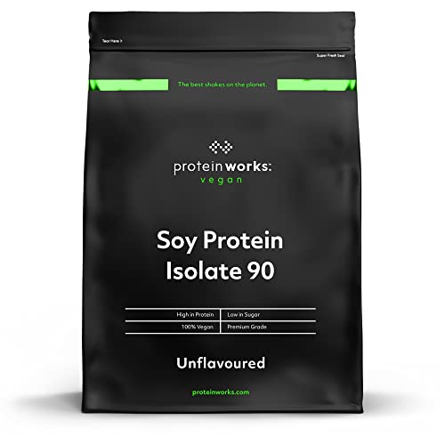 Protein Works Soy Protein 90 (Isolate) Protein Powder | 100% Plant-Based | Low Fat | No Added Sugar Protein Works uk supplements