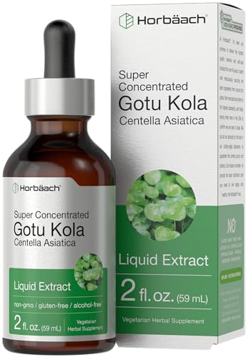 Gotu Kola Extract | 2 fl oz | Alcohol Free | Super Concentrated Liquid Herb Supplement Horbäach uk supplements
