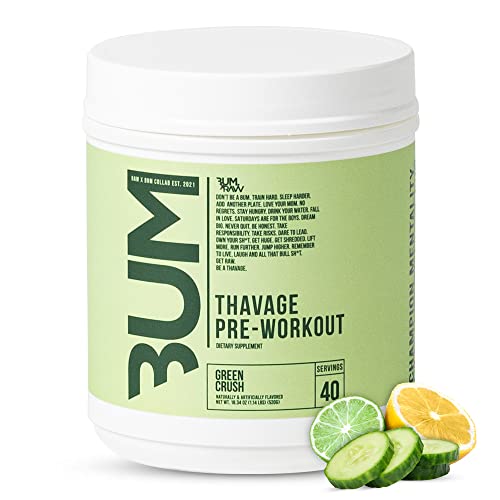 RAW Preworkout Powder, Thavage (Green Crush) - Chris Bumstead Sports Nutrition Supplement RAW uk supplements