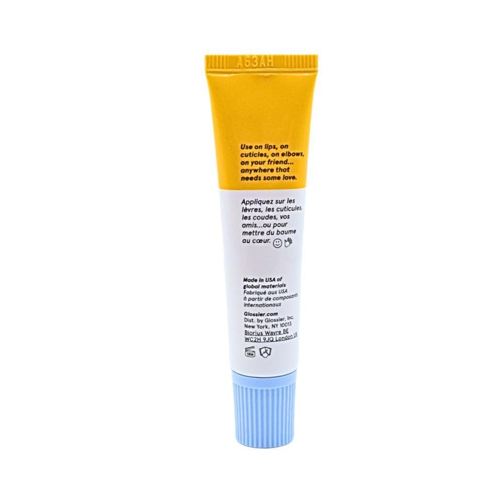 Glossier Balm Dotcom Lip Balm and Skin Salve - Mango - Sheer Peach Rose Glossier uk supplements
