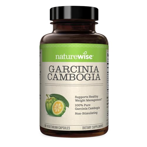 Naturewise Garcinia Cambogia with Pure Garcinia Cambogia Extract, 60% HCA Concentrati NatureWise uk supplements