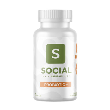 Social Naturals Daily Probiotic | 20 Billion CFU | Multi-Strain with Prebiotic + Postbiotic | Gut Health & Digestion Support | Vegan | 30 Capsules Social Naturals uk supplements