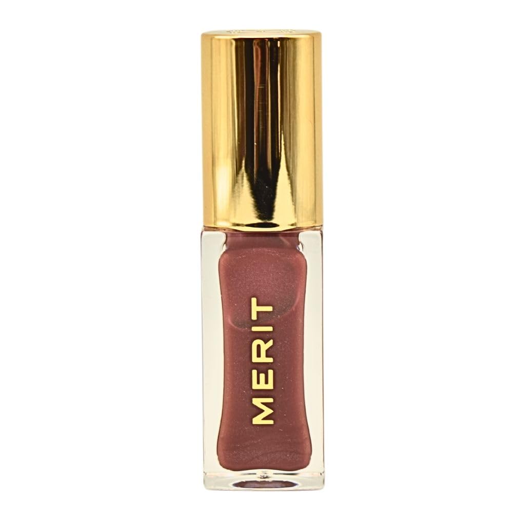 Merit Shade Slick Hydrating Tinted Lip Oil – Twin Set Mauve | Vegan Lip Gloss with Rosehip, Shea & Jojoba Oils for Moisturizing High-Shine Color Merit uk supplements