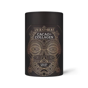 Ancient + Brave - Cacao + Collagen Powder 250g - Peruvian Raw Cacao Hot Chocolate with Grass-Fed Hydrolysed Bovine Collagen Ancient + Brave uk supplements